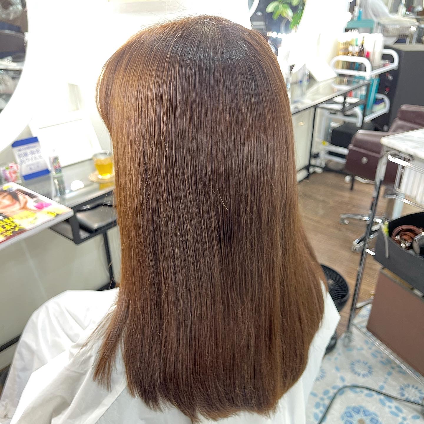 白髪を染めながら柔らかい質感のシアーベージュ 傷まない白髪染め ヘアカラー 髪の悩みの相談 は銀座美容室カロンちゃんのｂｅａｕｔｙ ｂｌｏｇ